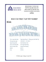 nâng cao hoạt động kinh doanh thẻ đa năng tại ngân hàng tmcp đông á