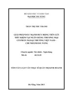 Tài liệu Luận văn:GIẢI PHÁP ĐẨY MẠNH HUY ĐỘNG TIỀN GỬI TIẾT KIỆM TẠI NGÂN HÀNG THƢƠNG MẠI CỔ PHẦN NGOẠI THƯƠNG VIỆT NAM CHI NHÁNH ĐÀ NẴNG pot