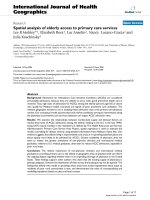 Tài liệu Spatial analysis of elderly access to primary care services docx
