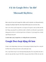 Tài liệu 4 lý do Google Drive ''''ăn đứt'''' Microsoft SkyDrive pot