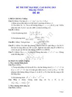 Tài liệu Đề thi thử đại học 2013 Môn Toán khối B Đề 40 doc