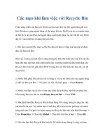Tài liệu Các mẹo khi làm việc với Recycle Bin pdf