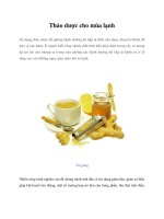 Tài liệu Thảo dược cho mùa lạnh ppt