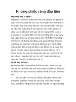 Tài liệu Những chiếc răng đầu tiên pptx