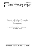 Tài liệu Education and Health in G7 Countries: Achieving Better Outcomes with Less Spending docx