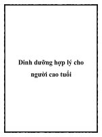 Tài liệu Dinh dưỡng hợp lý cho người cao tuổi pptx