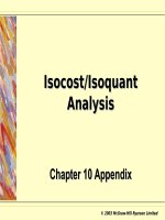 Tài liệu Isocost/Isoquant Analysis ppt