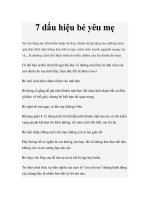 Tài liệu 7 dấu hiệu bé yêu mẹ pdf