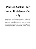 Tài liệu Pinwheel Cookies - hay còn gọi là bánh quy vòng xoáy docx