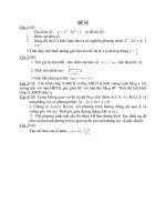 Tài liệu Đề thi thử tốt nghiệp trung học phổ thông - Đề 65 pdf