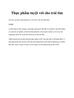 Tài liệu Thực phẩm tuyệt vời cho trái tim potx