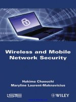 Tài liệu Wireless and Mobile Networks Security ppt