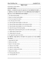 một số giải pháp hoàn thiện công tác quản lý tài chính ở công ty cổ phần xuất nhập khẩu và đầu tư thái dương