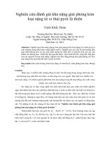 Nghiên cứu đánh giá khả năng giải phóng kim loại nặng từ xỉ thải pyrit lộ thiên