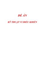 Tài liệu ĐỀ ÁN KỸ THUẬT VI ĐIỀU KHIỂN ppt