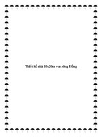 Tài liệu Thiết kế nhà 10x20m ven sông Hồng ppt