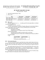 Tài liệu KỲ THI HSG ĐỒNG BẰNG SÔNG CỬU LONG LẦN THỨ 16 – NĂM HỌC 2008 – 2009 MÔN TIN HỌC doc