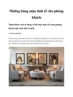 Tài liệu Những bảng màu tinh tế cho phòng khách pptx