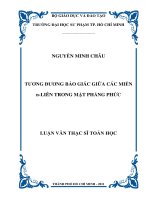 tương đương bảo giác giữa các miền liên trong mặt phẳng phức