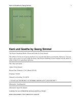 Tài liệu Kant und Goethe doc