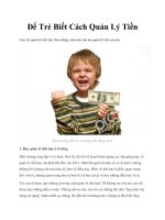 Tài liệu Để Trẻ Biết Cách Quản Lý Tiền pdf