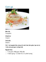 Tài liệu Cơm gà doc