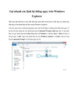 Tài liệu Gọi nhanh các lệnh hệ thống ngay trên Windowas Explorer pdf