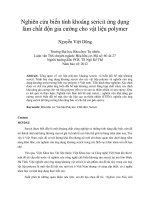 Nghiên cứu biến tính khoáng sericit ứng dụng làm chất độn gia cường cho vật liệu polymer