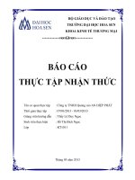 báo cáo thực tập nhận thức công ty tnhh quảng cáo an hiệp phát