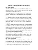 Tài liệu Nên và không nên khi bé cáu giận docx