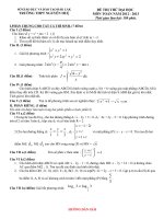 Tài liệu ĐÁP ÁN VÀ ĐỀ THI THỬ ĐẠI HỌC - TRƯỜNG THPT NGUYỄN HUỆ - ĐẮK LẮK - ĐỀ SỐ 171 pot