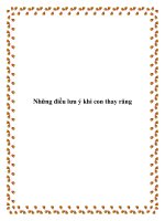 Tài liệu Những điều lưu ý khi con thay răng pot