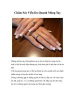 Tài liệu Chăm Sóc Viền Da Quanh Móng Tay ppt