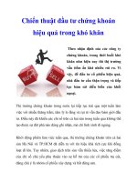 Tài liệu Chiến thuật đầu tư chứng khoán hiệu quả trong khó khăn docx