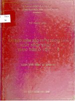 tái bảo hiểm hàng hóa xuất khẩu và thực tiễn ở việt nam