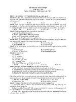 Tài liệu Đề Thi Thử Tốt Nghiệp Sinh 2013 - Phần 3 - Đề 5 doc