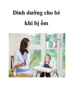 Tài liệu Dinh dưỡng cho bé khi bị ốm pot