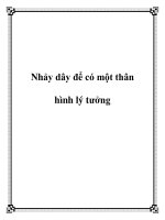 Tài liệu Nhảy dây để có một thân hình lý tưởng pot