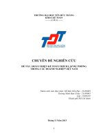 hoàn thiện kế toán trích lập dự phòng trong các doanh nghiệp việt nam