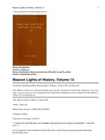 Tài liệu Beacon Lights of History, Volume XIV doc