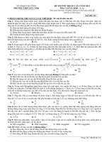 Tài liệu Đề Thi Thử Đại Học Khối A Vật Lý 2013 Trường Đức Thọ docx