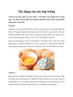 Tài liệu Tác dụng của các loại trứng doc