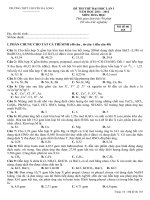 Tài liệu ĐỀ THI THỬ ĐẠI HỌC LẦN I NĂM HỌC 2011 - 2012 MÔN: HÓA HỌC docx