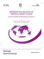 Tài liệu REPRODUCTIVE ECOLOGY OF TROPICAL FOREST PLANTS pdf