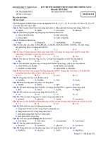 Tài liệu Đề Thi Tốt Nghiệp Hóa 2013 - Phần 1 - Đề 21 docx