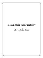 Tài liệu Món ăn thuốc cho người bị suy nhược thần kinh pot