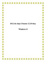 Tài liệu 10 lý do chọn Ubuntu 12.10 thay Windows 8 docx