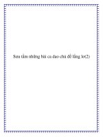 Tài liệu Sưu tầm những bài ca dao chủ đề lả lơi potx