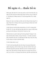 Tài liệu Bổ ngửa vì… thuốc bổ óc pptx