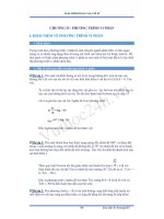 Tài liệu Chương IV: PHƯƠNG TRÌNH VI PHÂN potx